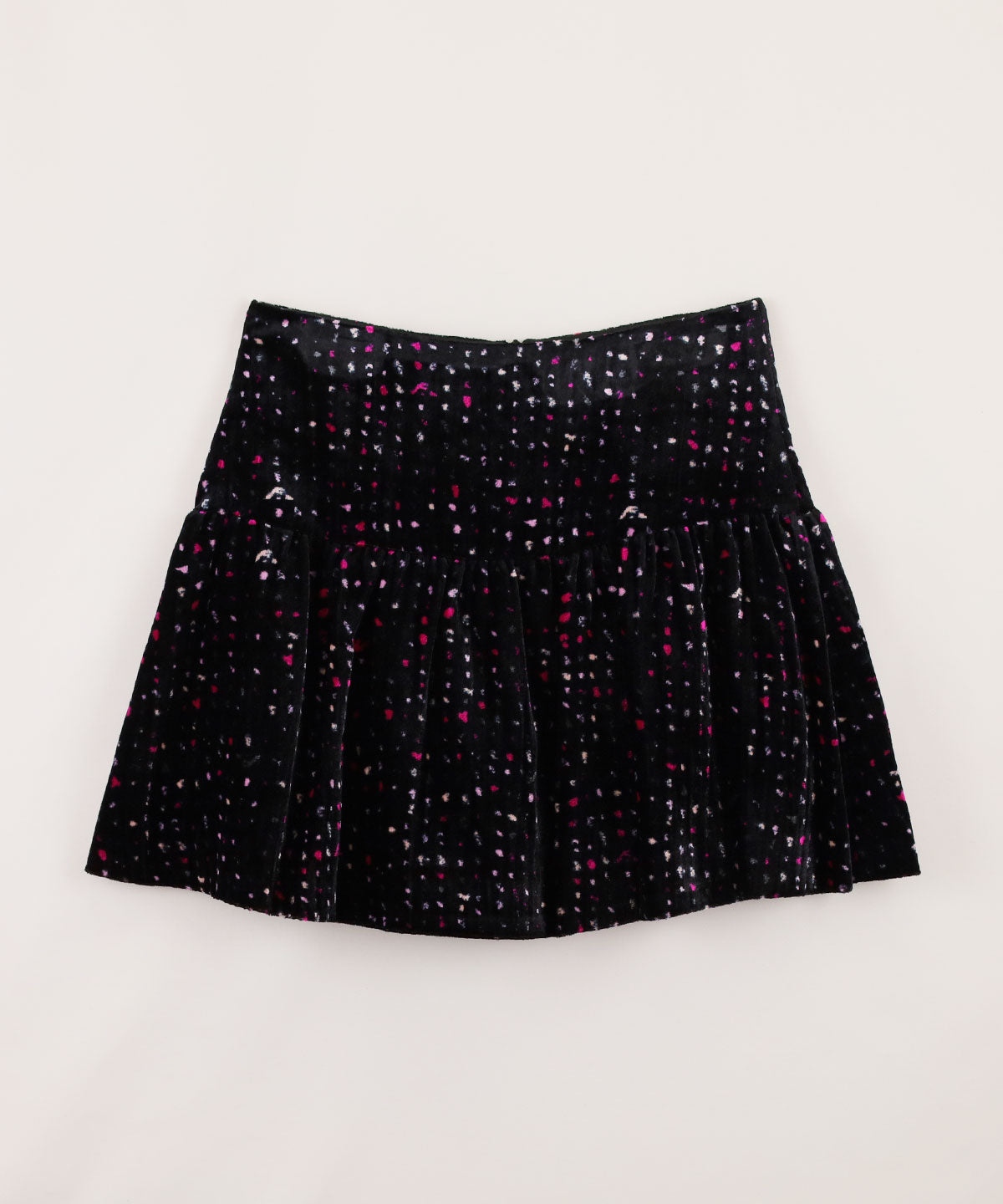 EMPORIO ARMANI 幾何学プリントベルベットスカート12-400615007‐03 4Y/6Y/8Y/10Y/12Y