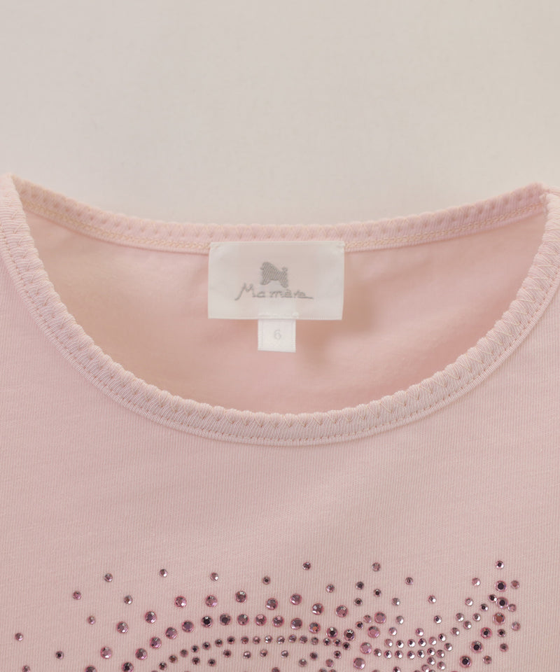 MAMERE 24AW ラインストーンカットソー