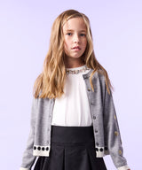 MAMERE 24AW ビジュー付きロングスリーブカットソー