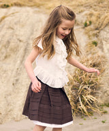 MAMERE 24SS Sheer Frill Blouse 