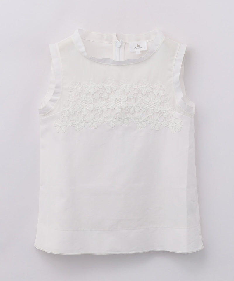 MAMERE 25SS レース付きブラウス ★