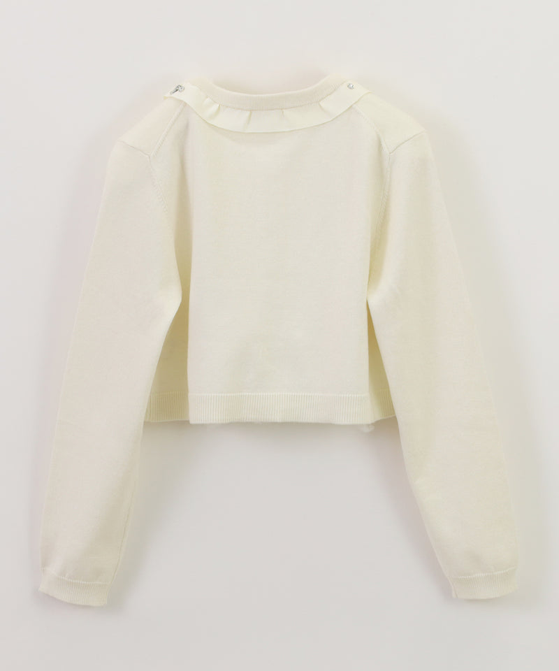 MAMERE 24SS ビジューカーディガン