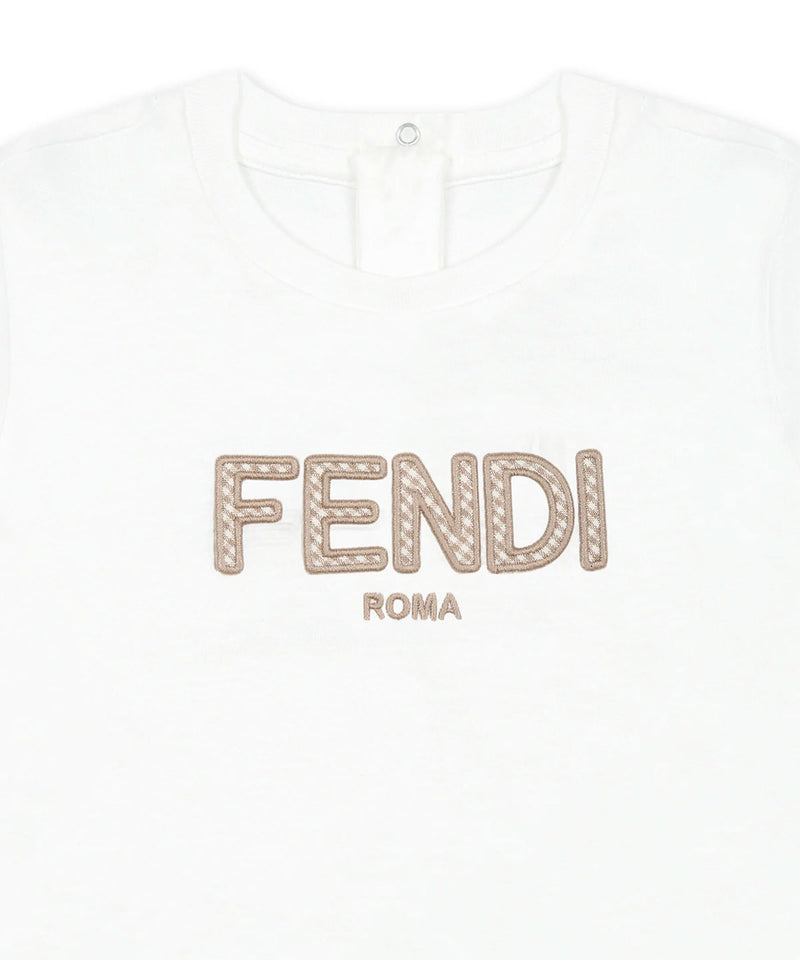 FENDI BABY ロゴ刺繍カットソー