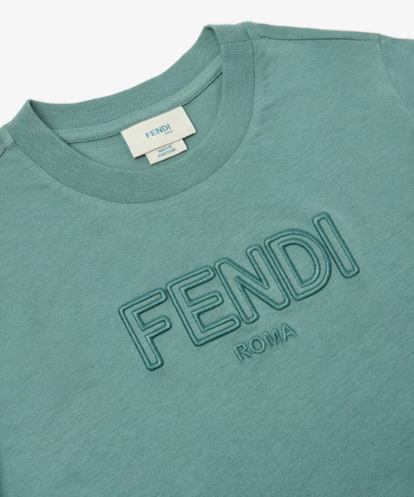 FENDI logo jersey top 