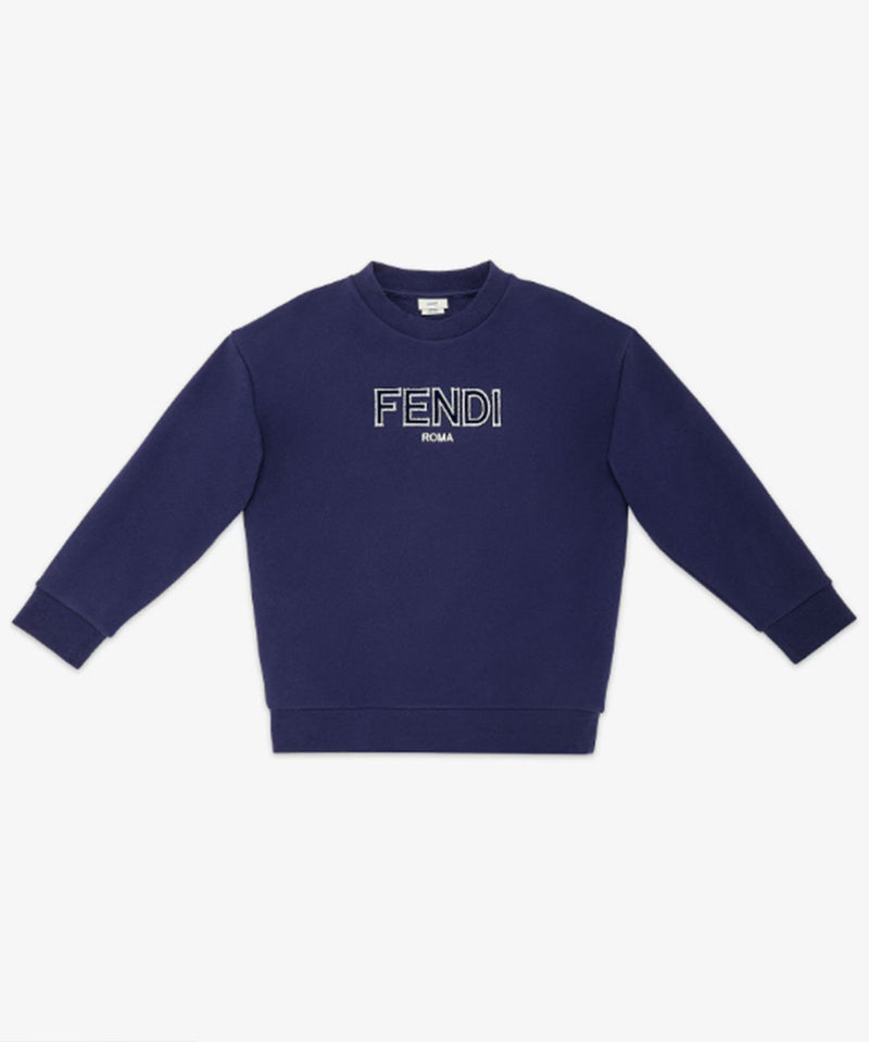 FENDI logo embroidered sweatshirt ★