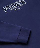 FENDI logo embroidered sweatshirt ★