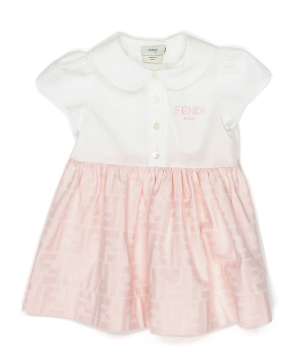 FENDI BABY ジャガードズッカ柄ワンピース１