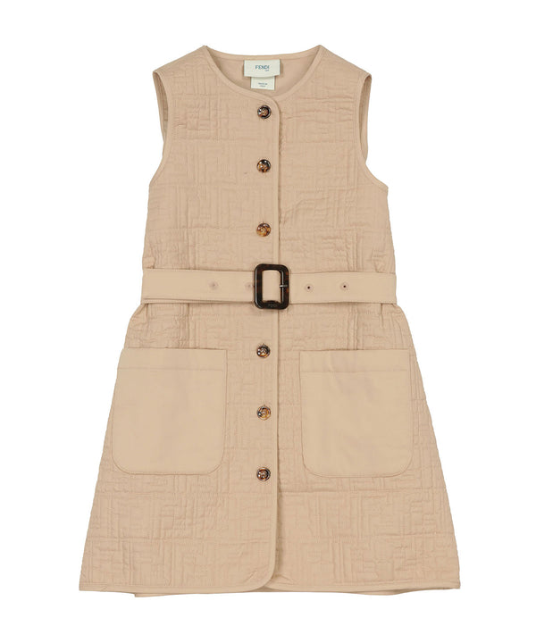 FENDI Zucca print front button dress 