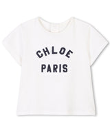 CHLOE BABY&amp;KIDS logo embroidered top