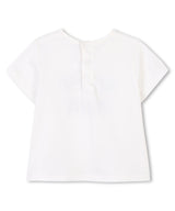 CHLOE BABY&amp;KIDS logo embroidered top