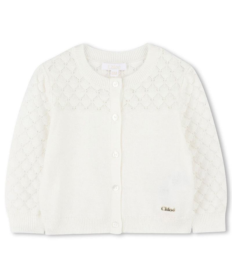 CHLOE BABY&amp;KIDS Cotton knit cardigan