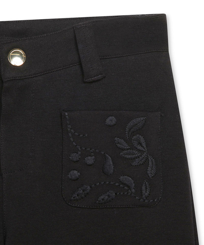 CHLOE 刺繍入りパンツ3