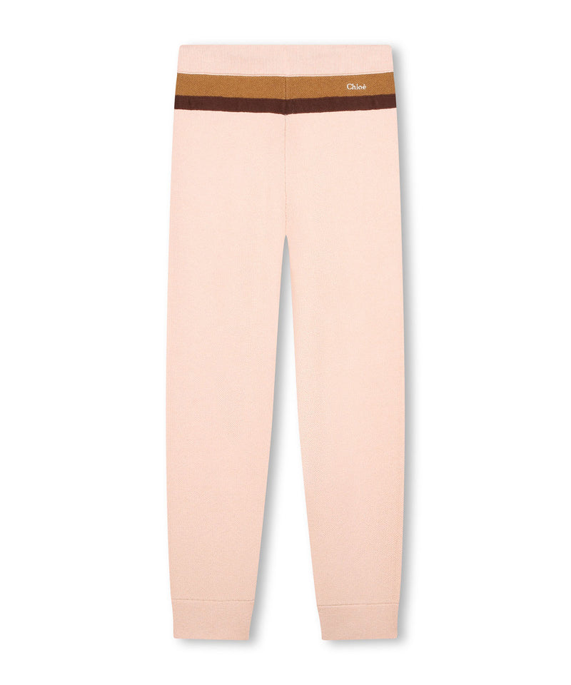 CHLOE カラーブロックニットパンツ