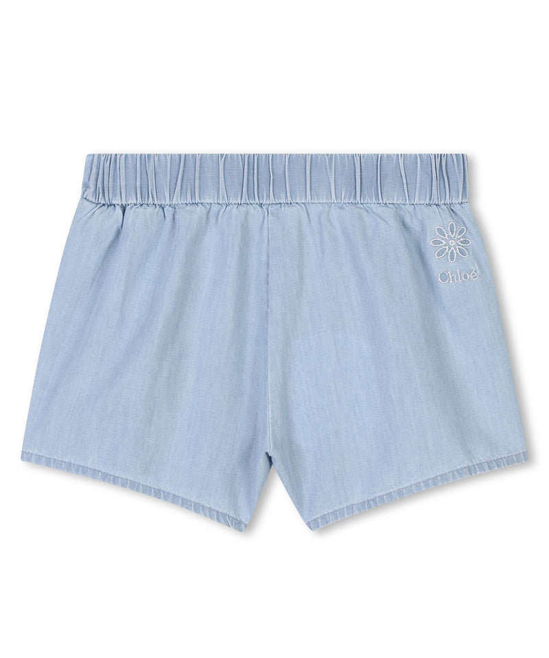 CHLOE BABY&amp;KIDS Scallop Detail Denim Pants