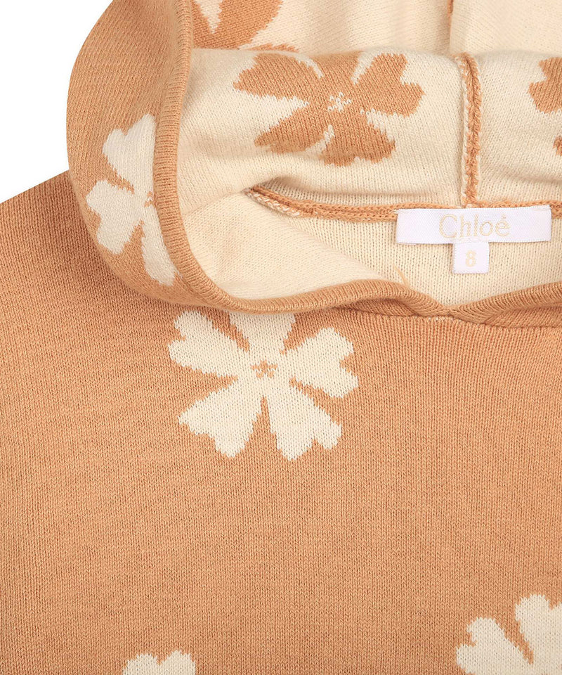 CHLOE フード付きニットワンピース３
