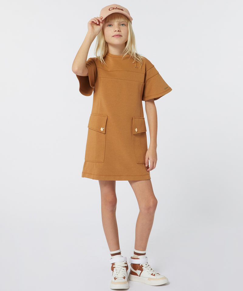 CHLOE パネルジャージーワンピース 42-140724017-14 10Y(140cm)
