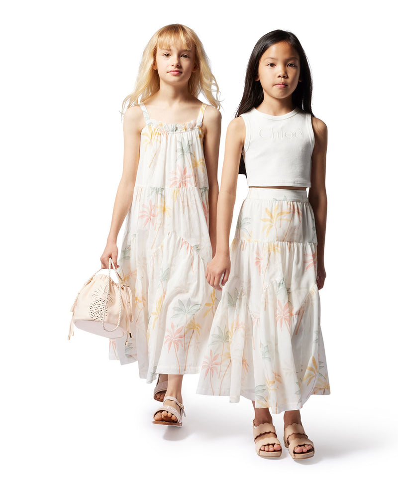 CHLOE パームツリープリントワンピース