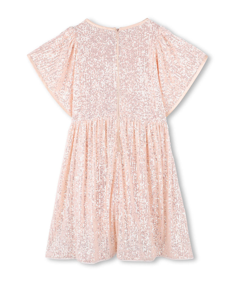 CHLOE Short Sleeve Sequin Dress