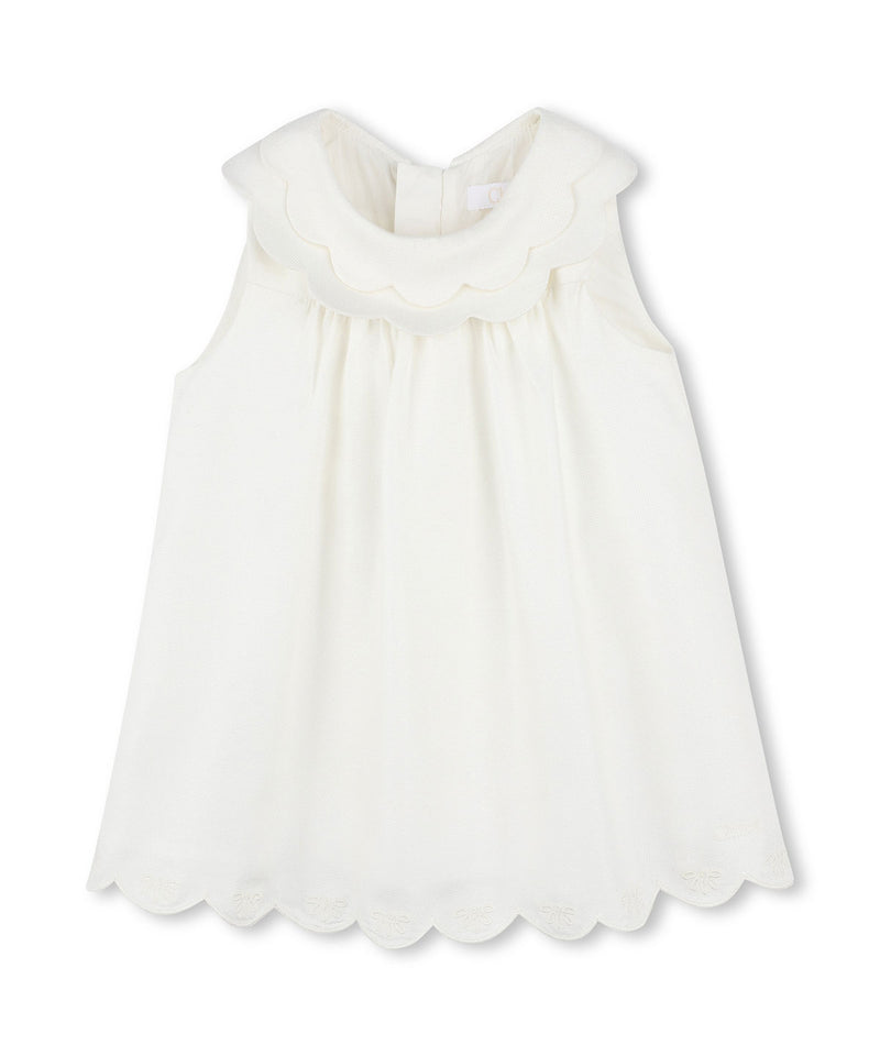 CHLOE BABY Embroidered Detail Dress &amp; Bloomer Set
