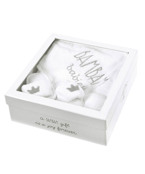 BAMBAM Gift Set (Swaddling Cloth &amp; Slippers) ★ 