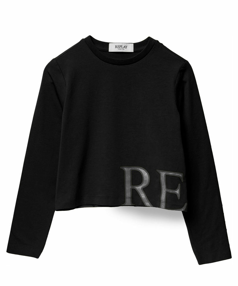 REPLAY ロゴストレッチカットソー