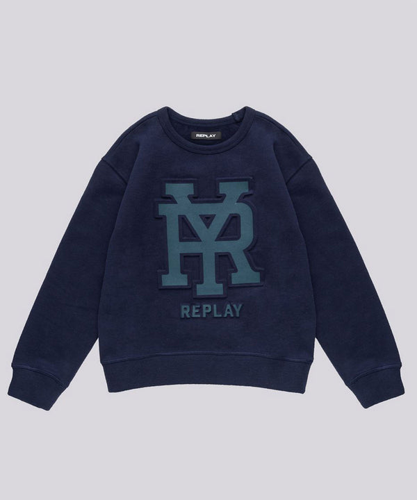 REPLAY 3Dプリントクルーネックスウェット１