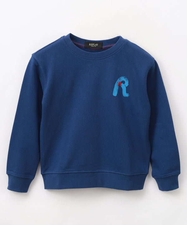REPLAY R embroidered sweatshirt 
