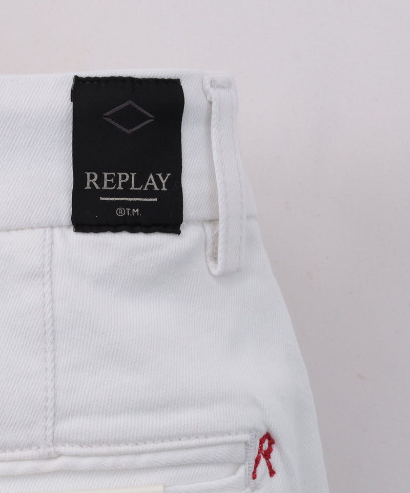 REPLAY 9oz BULL HYPERFLEX ストレッチデニムハーフパンツ