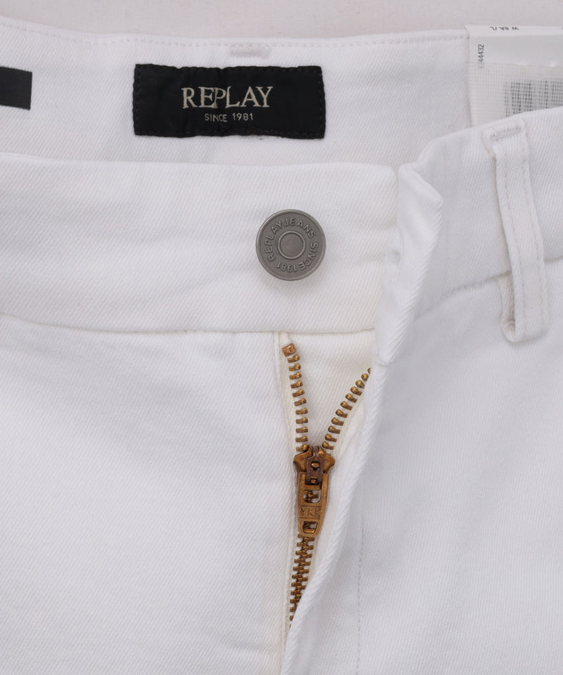 REPLAY 9oz BULL HYPERFLEX ストレッチデニムハーフパンツ