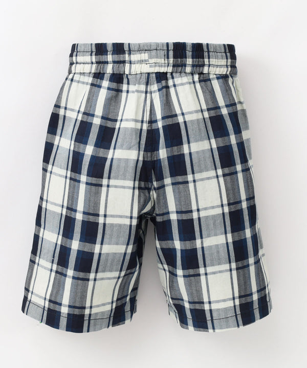 REPLAY Indigo Check Shorts 