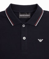EMPORIO ARMANI ストライプトリムポロシャツ3