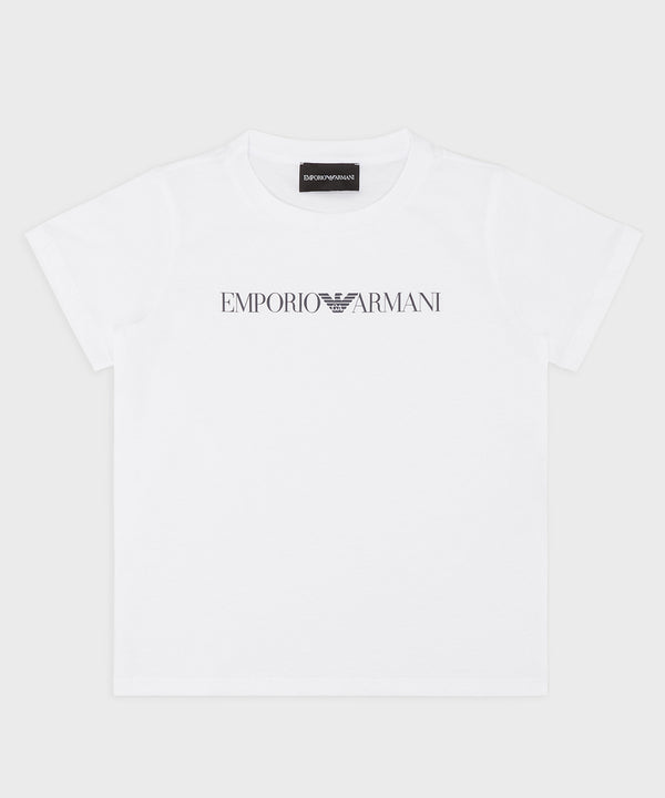 EMPORIO ARMANI Pima cotton logo cut and sew ★