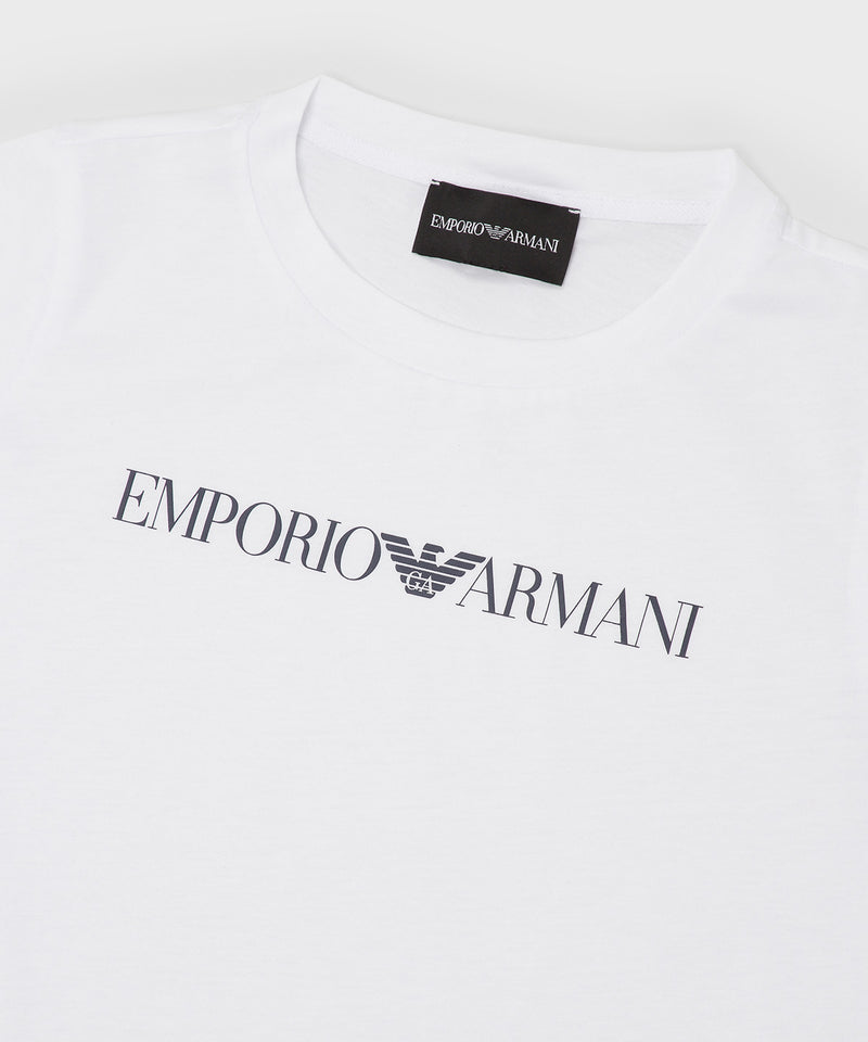 EMPORIO ARMANI Pima cotton logo cut and sew ★