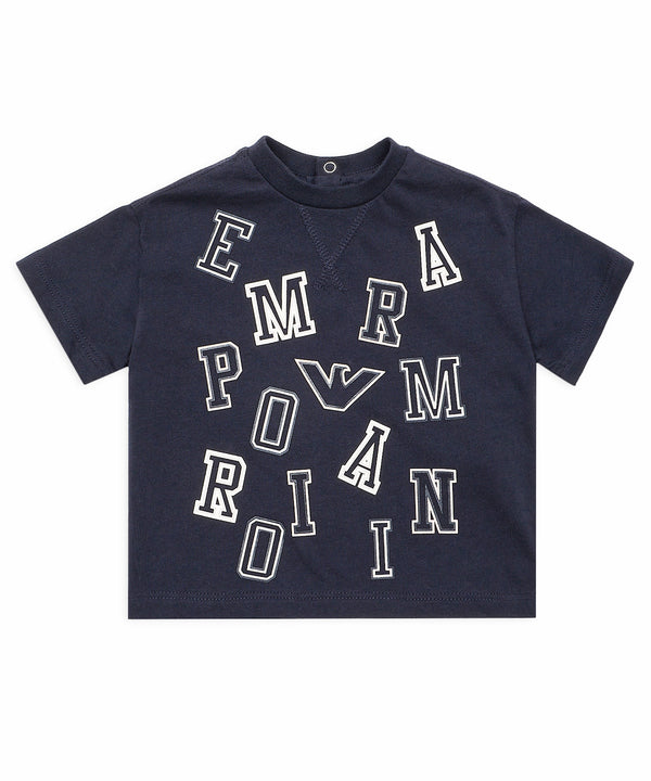EMPORIO ARMANI BABY プリント＆ロゴパッチカットソー１