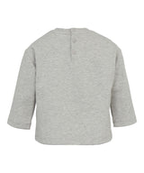 EMPORIO ARMANI BABY oversized logo embroidered top
