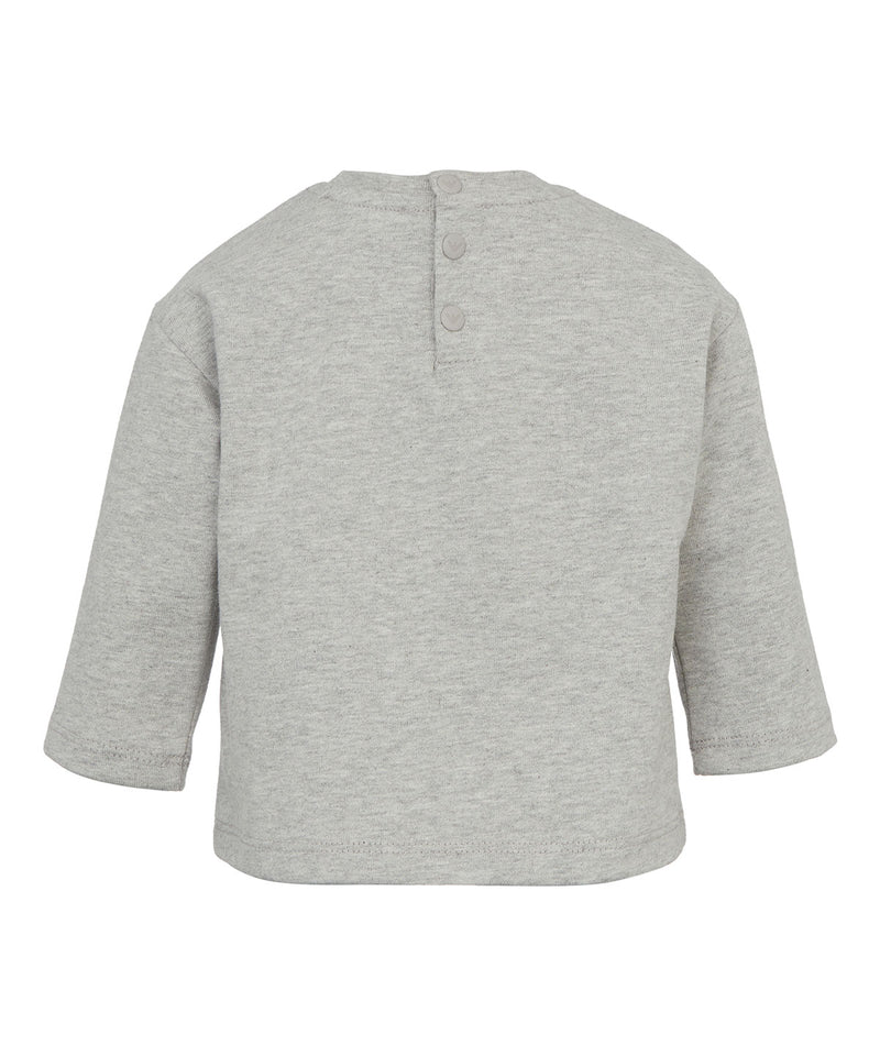 EMPORIO ARMANI BABY oversized logo embroidered top