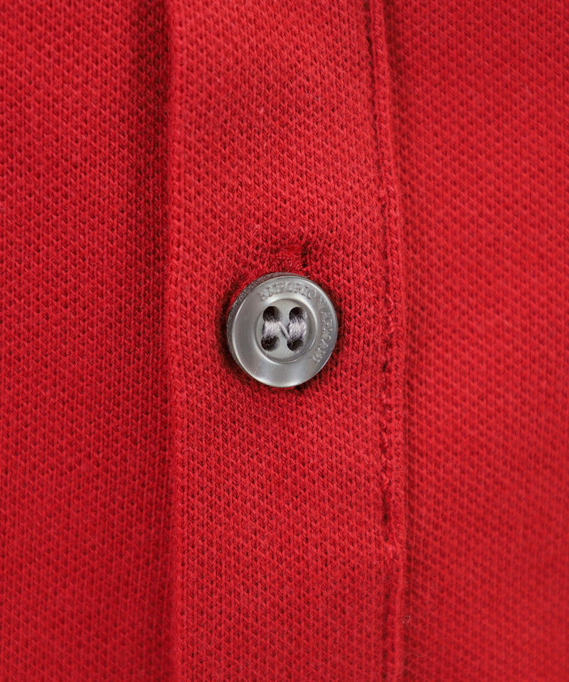 EMPORIO ARMANI BABY stretch piqué color trim polo shirt ★