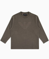 EMPORIO ARMANI Eagle logo embroidered top