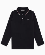 EMPORIO ARMANI ストレッチピケ カラートリムポロシャツ ★