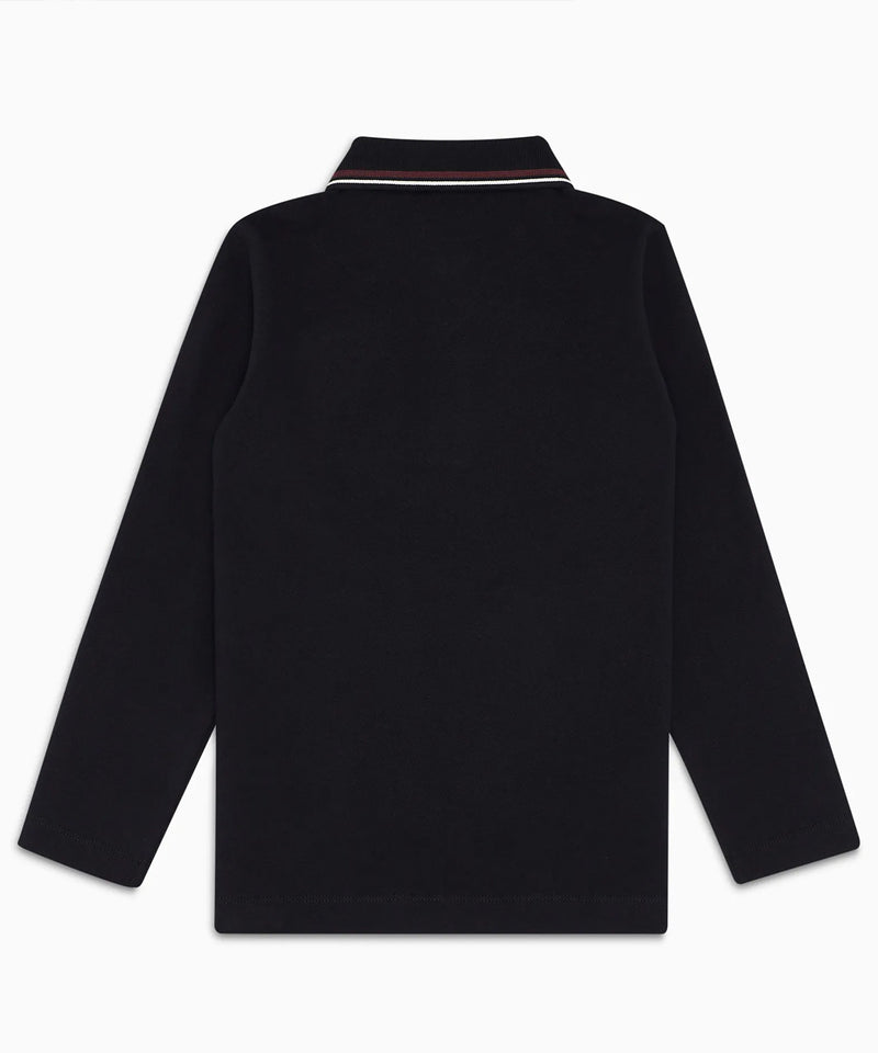 EMPORIO ARMANI ストレッチピケ カラートリムポロシャツ ★