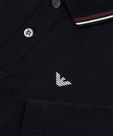 EMPORIO ARMANI ストレッチピケ カラートリムポロシャツ ★