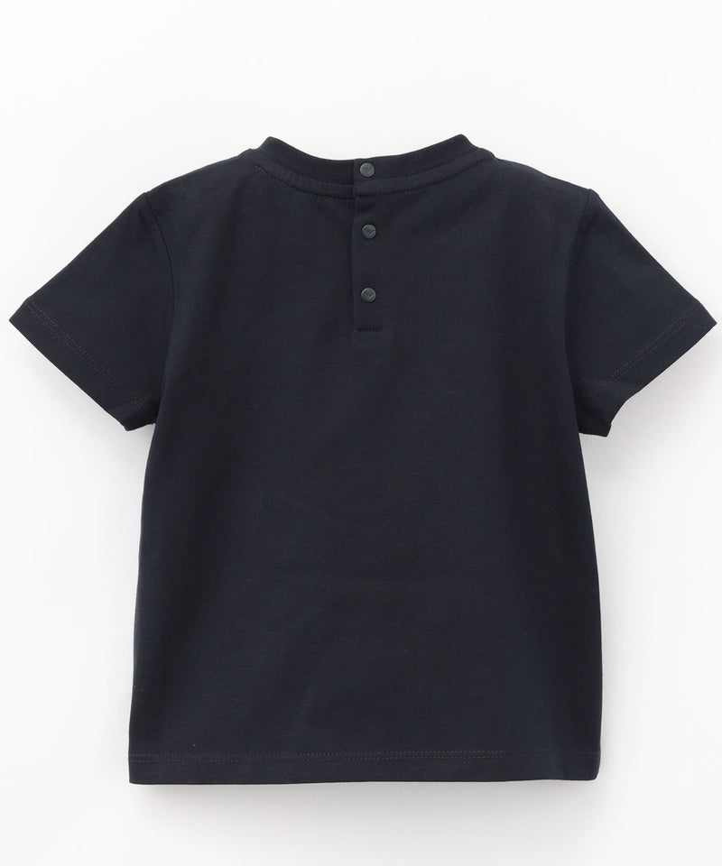 EMPORIO ARMANI BABY logo embroidered color block cut and sew