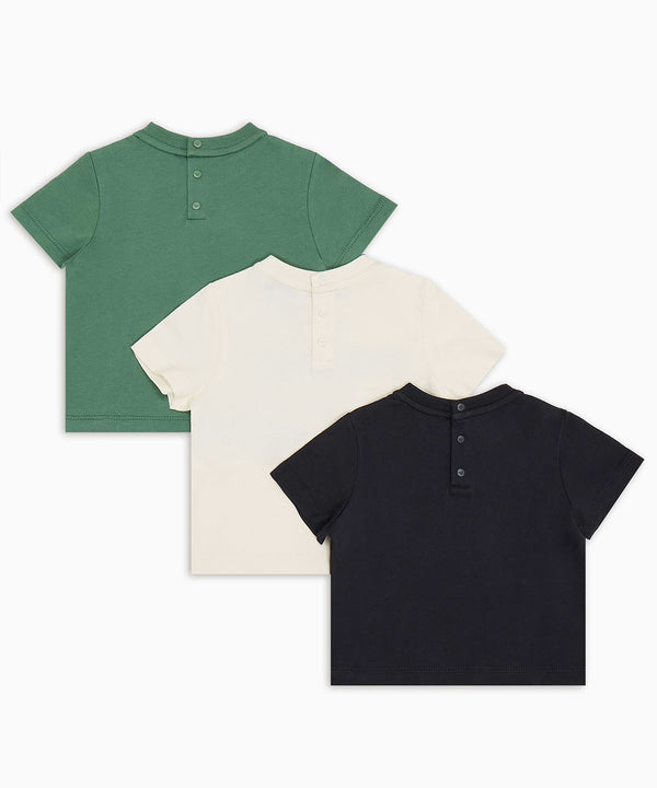 EMPORIO ARMANI BABY グラフィックデザインロゴプリントASVカットソー3枚セット