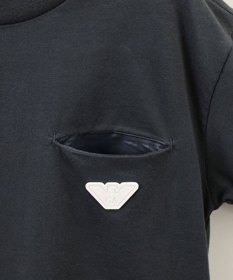 EMPORIO ARMANI ロゴパッチカットソー