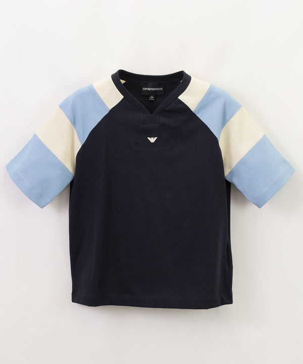 EMPORIO ARMANI Stripe Detail ASV Oversized Fit Cut and Sew