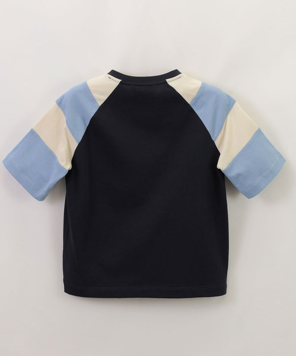EMPORIO ARMANI Stripe Detail ASV Oversized Fit Cut and Sew