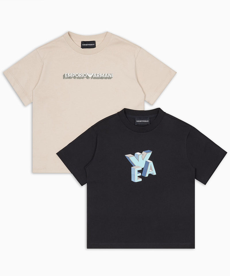 EMPORIO ARMANI ロゴプリントASVカットソー2枚セット