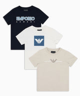 EMPORIO ARMANI graphic design ASV cut and sew 3 piece set