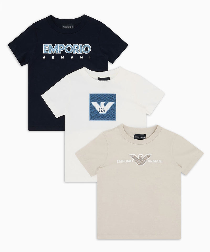 EMPORIO ARMANI graphic design ASV cut and sew 3 piece set