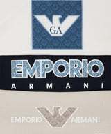 EMPORIO ARMANI graphic design ASV cut and sew 3 piece set